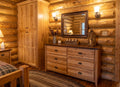 Rustic Wormy Maple Shaker 6 Drawer Lowboy Dresser
