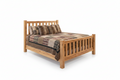 Rustic Wormy Maple Shaker Slat Bed