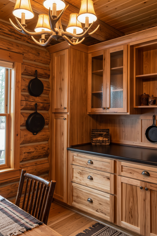 Rustic Hickory Butler's Pantry