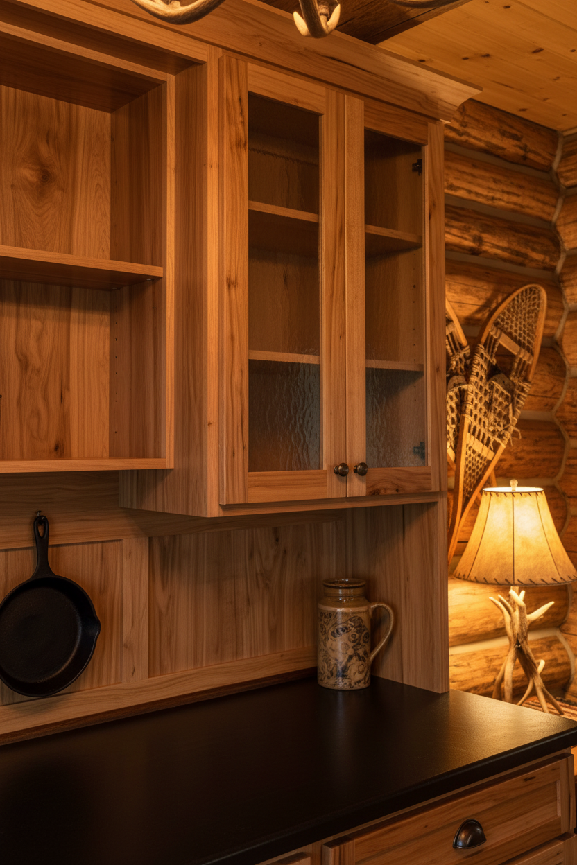 Rustic Hickory Butler's Pantry