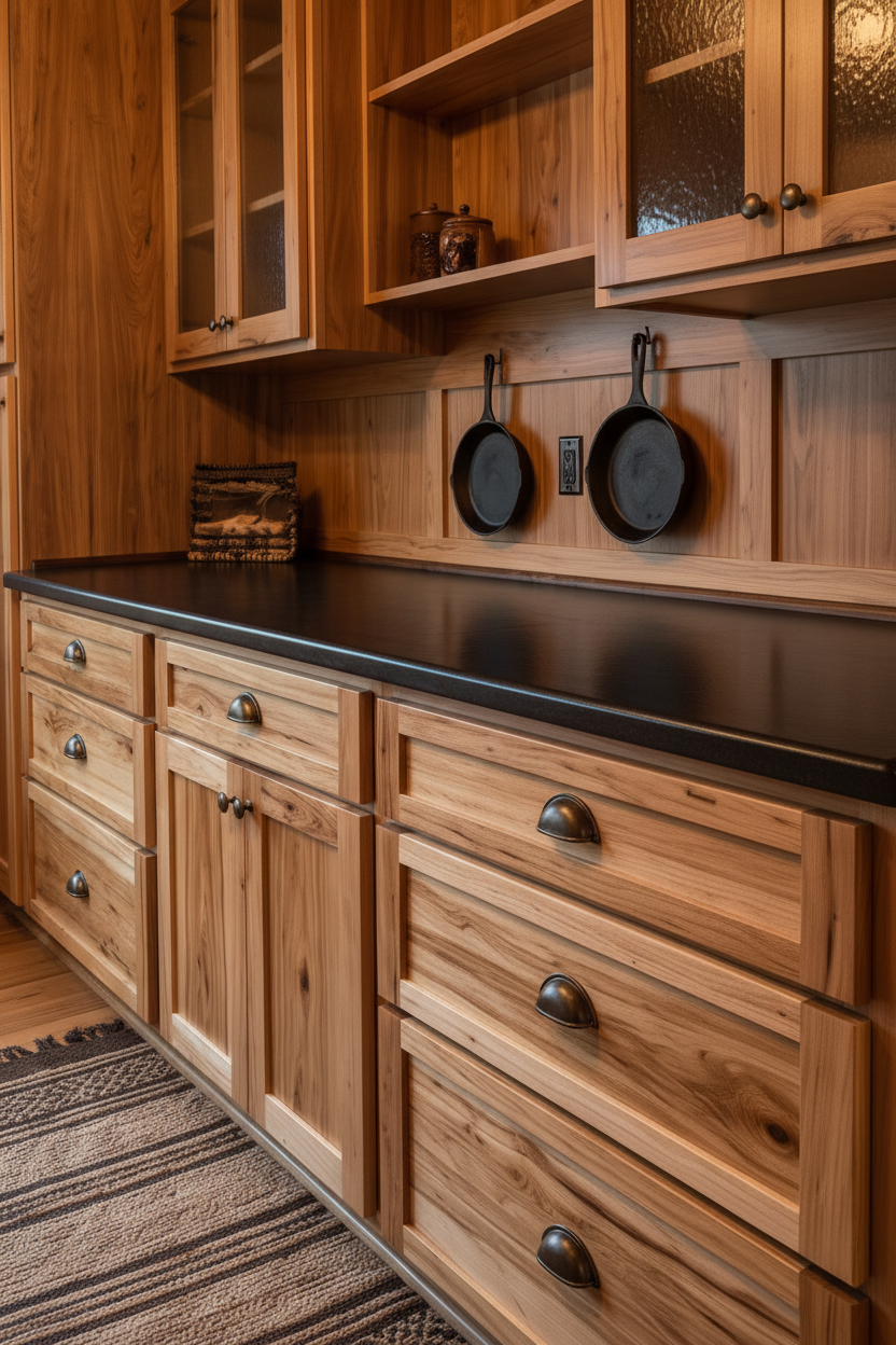 Rustic Hickory Butler's Pantry