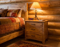 Rustic Wormy Maple Shaker 3-Drawer Night Stand