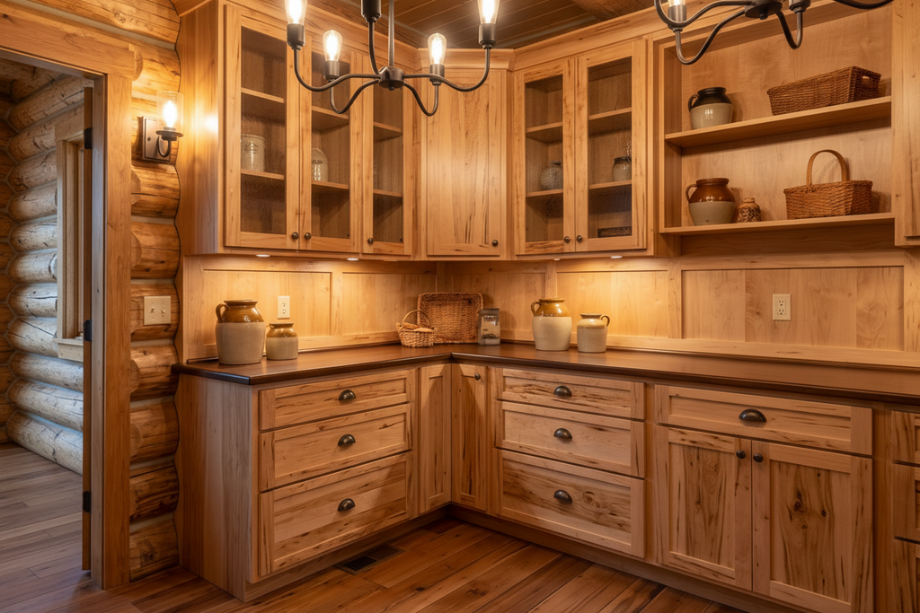 Rustic Maple Butler's Pantry Extended Version