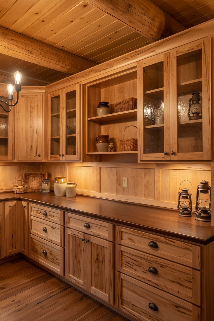 Rustic Maple Butler's Pantry Extended Version