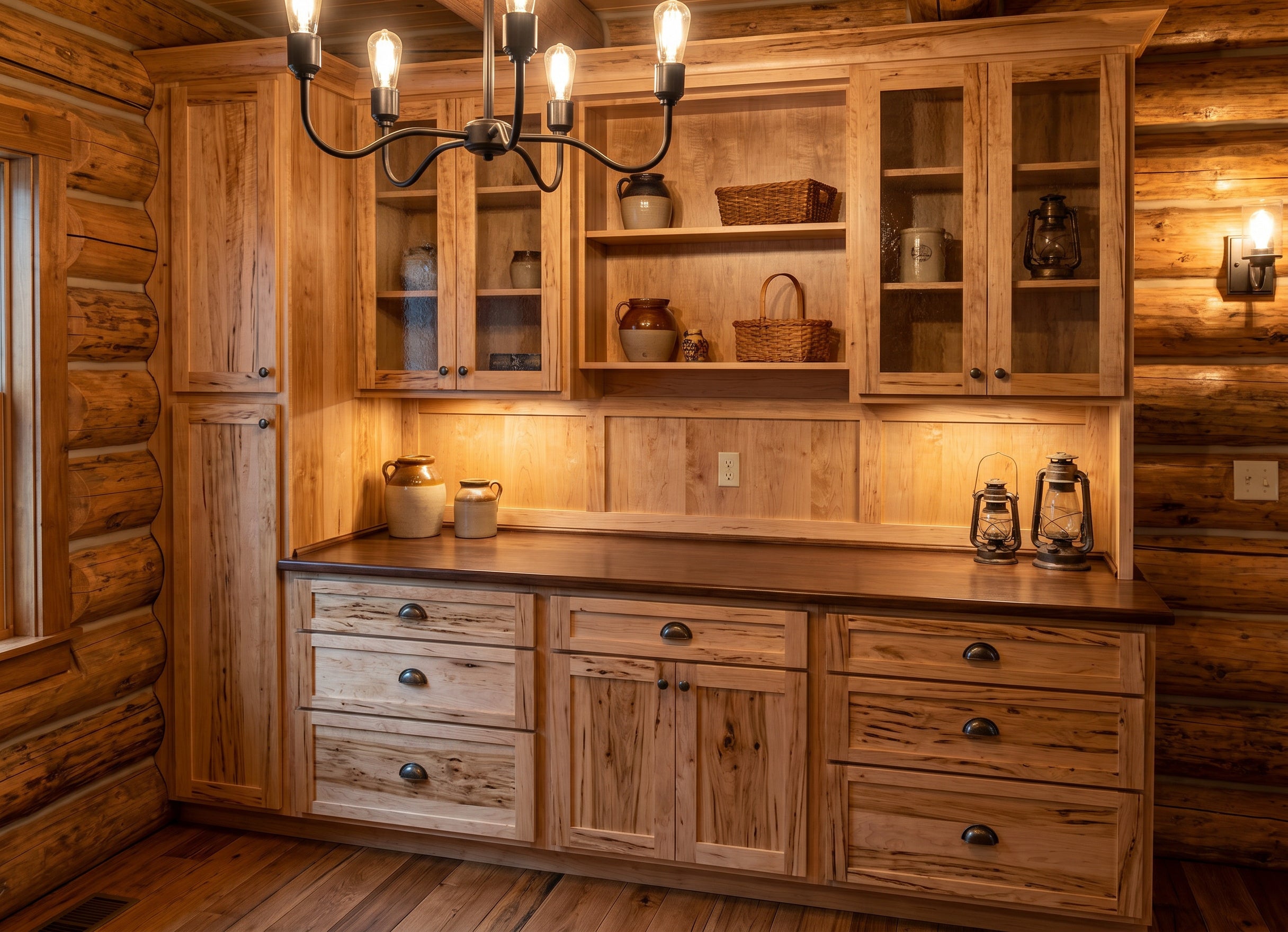 Rustic Maple Butler's Pantry