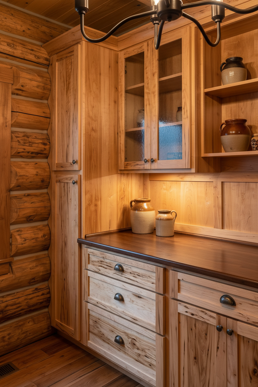 Rustic Maple Butler's Pantry
