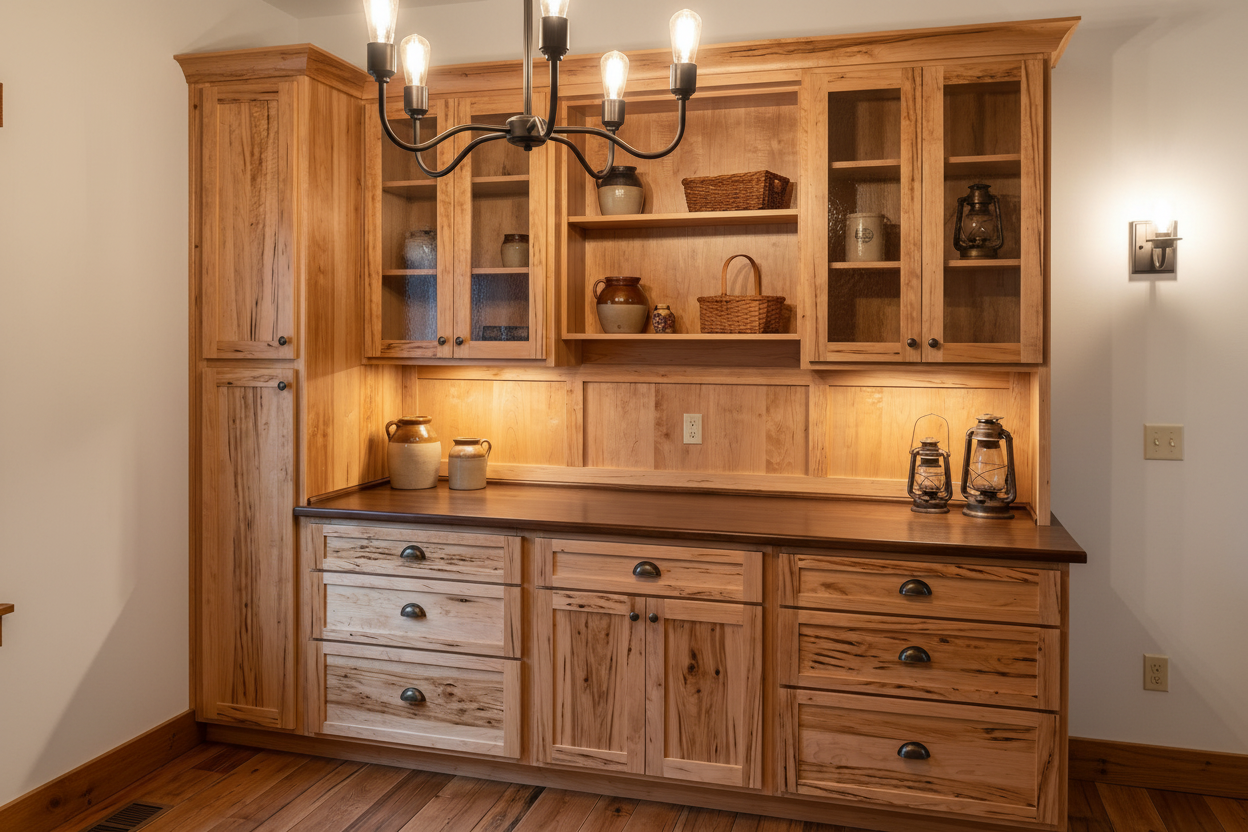Rustic Maple Butler's Pantry