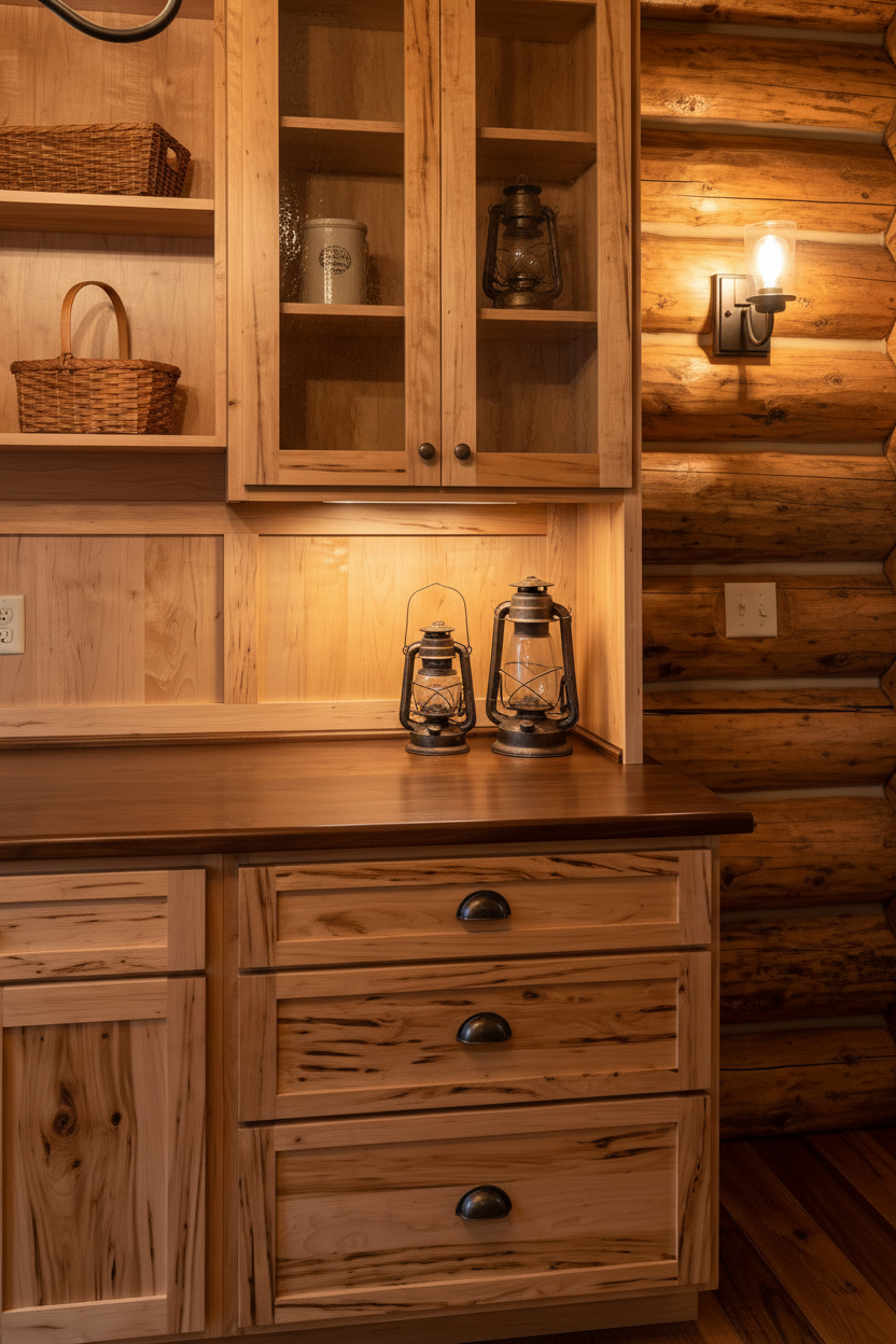 Rustic Maple Butler's Pantry