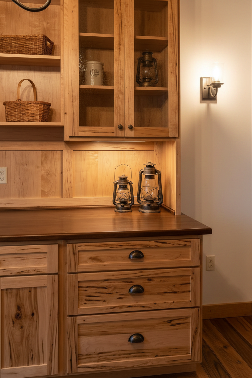 Rustic Maple Butler's Pantry