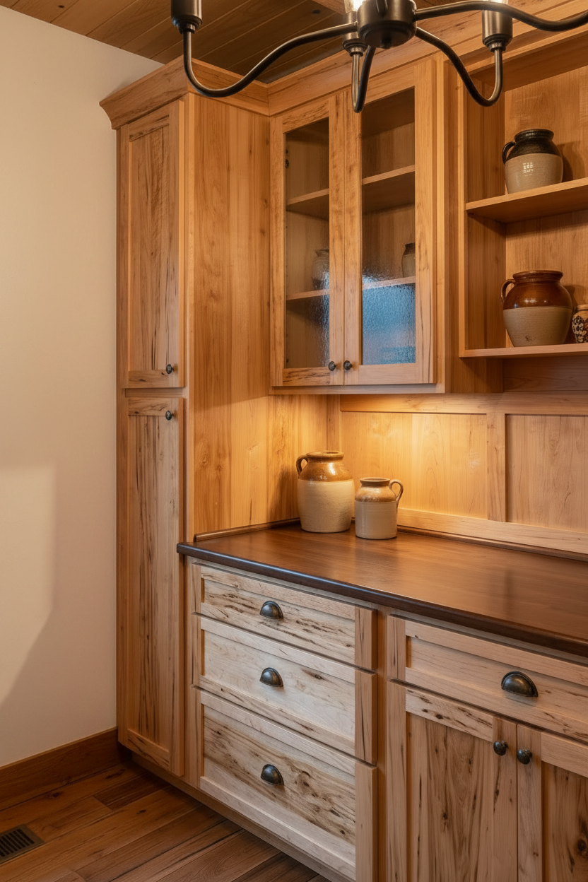 Rustic Maple Butler's Pantry